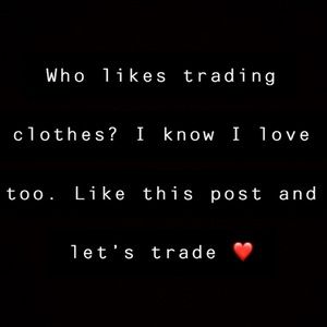 Who else likes trading clothes??